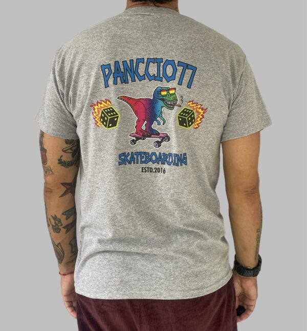 Men's Nomadic Designer Dino Smoker Skating Short Sleeve Tee - Image 3