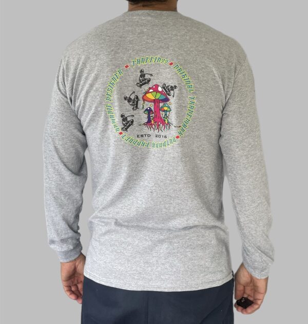 Men's Mushroom Skatepark Long Sleeve Tee - Image 2
