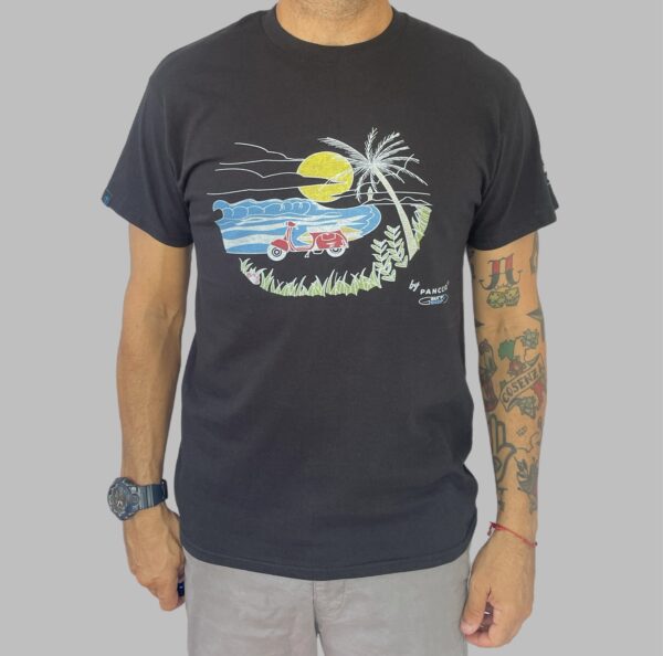 Men's T-Shirt Vespa Waves Short Sleeve Tee