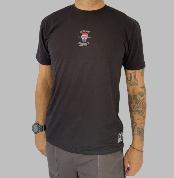 Men's Nomadic Designer Skating Skull Short Sleeve Tee