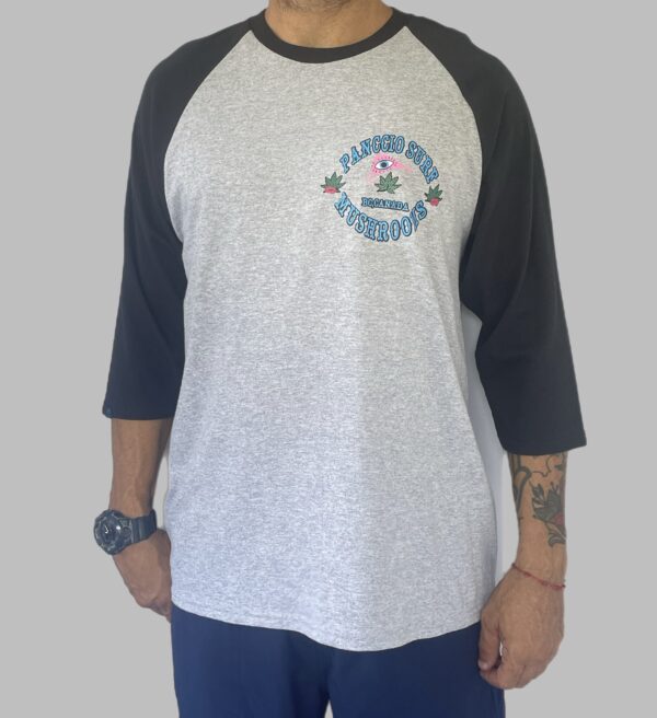 Men's Mushroom Cad 3/4 Long Sleeve Tee - Image 2