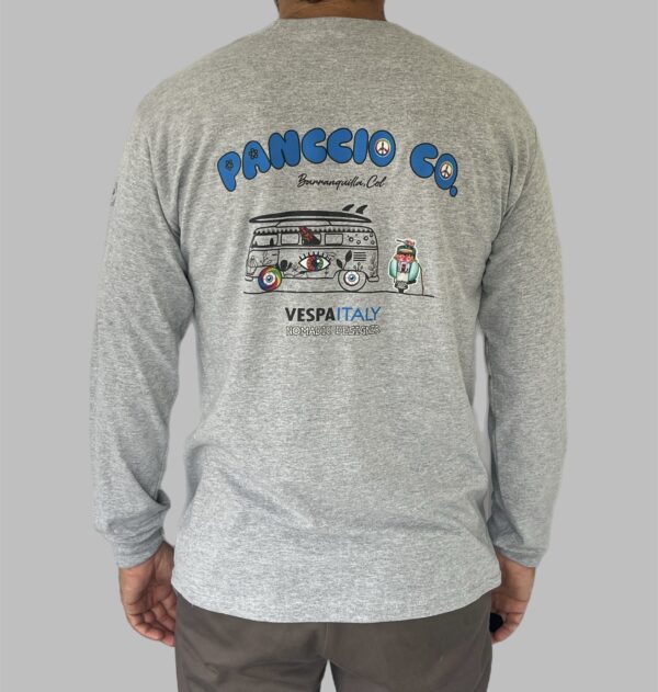 Men's Vespa Camper Long Sleeve Tee - Image 2
