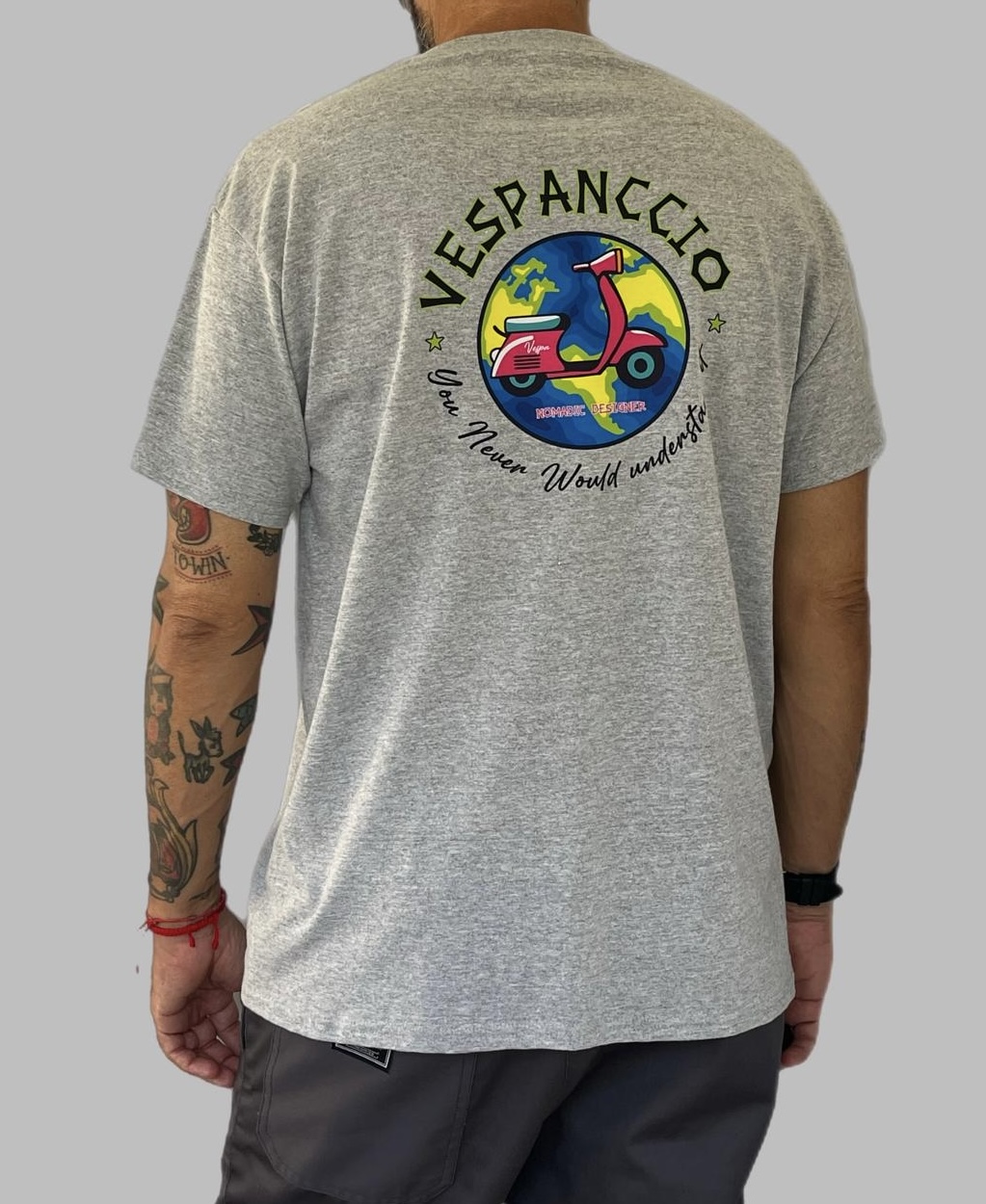 Men's Nomadic Designer Vespa World Short Sleeve Tee - Image 2