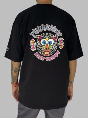 Men's Nomadic Designer Stay Trippy Short Sleeve Oversized Tee