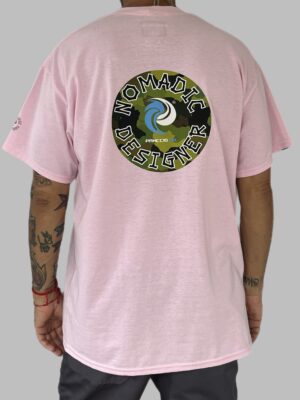 Men's Nomadic Designer Camo Circle Brand Short Sleeve Tee