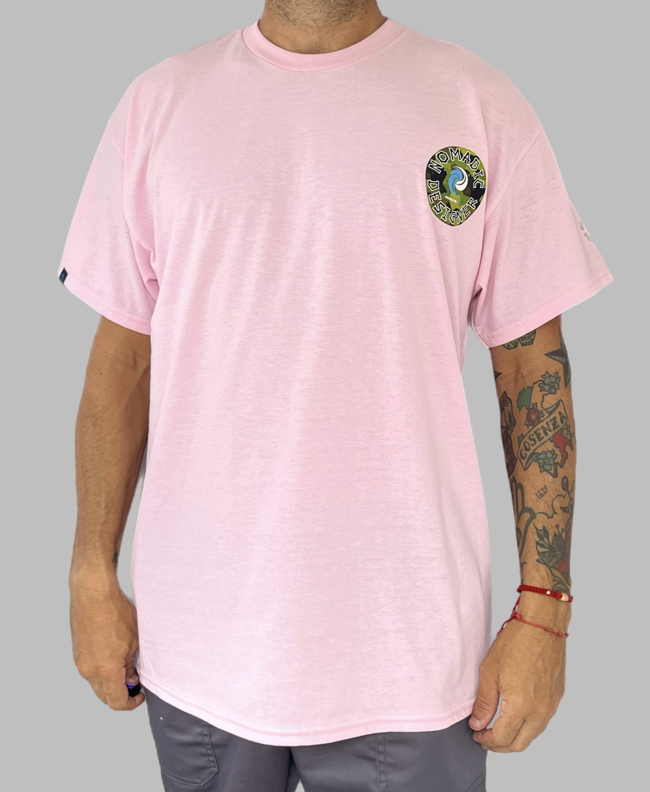 Men's Nomadic Designer Camo Circle Brand Short Sleeve Tee - Image 2