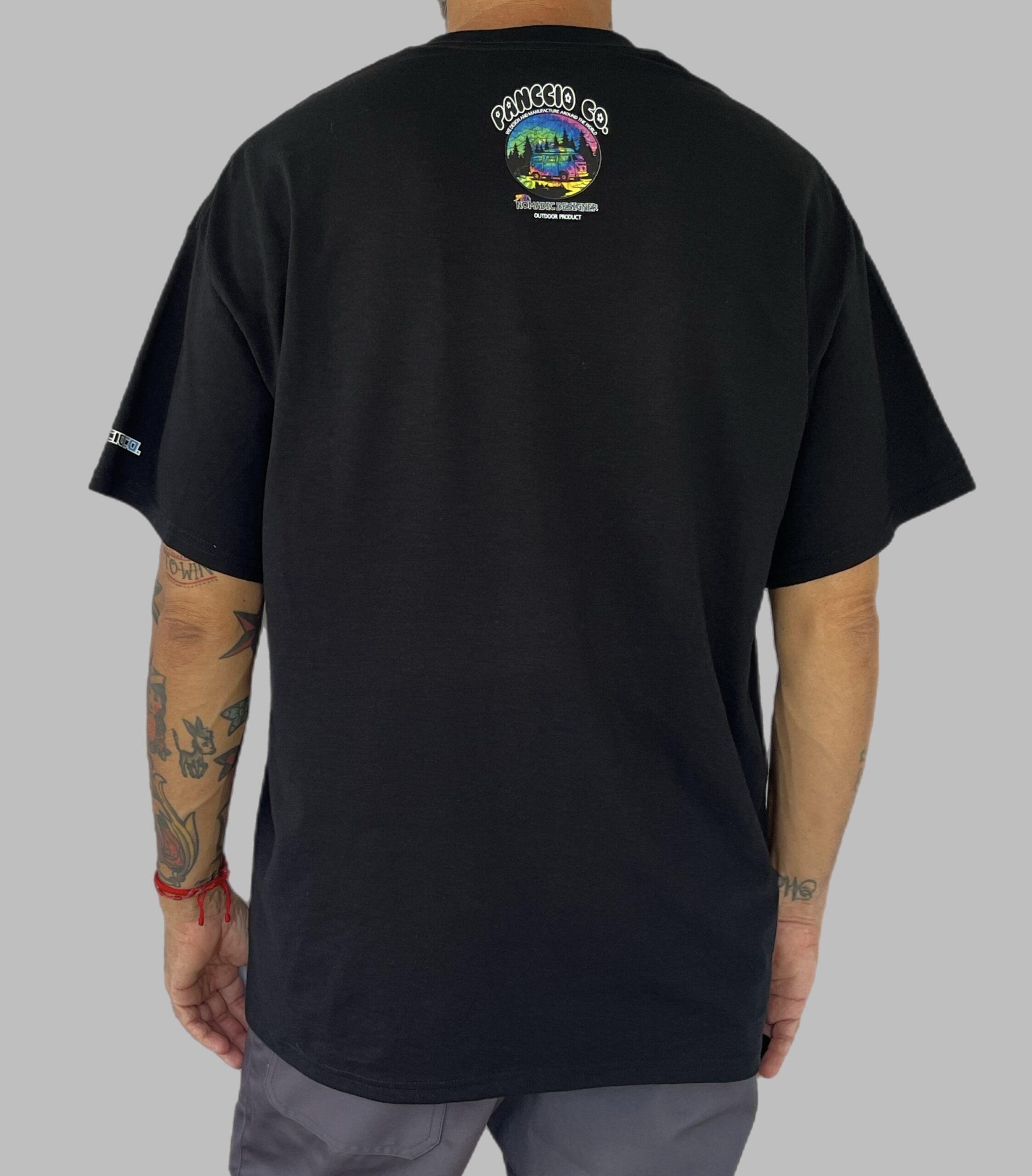 Men's Nomadic Designer Psychedelic Camper Life Short Sleeve Tee - Image 2