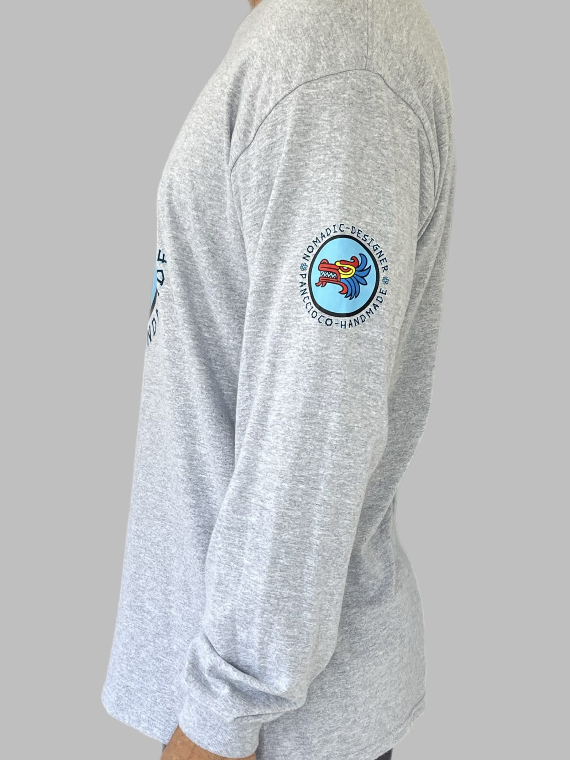Men's Nomadic Designer Dragon Head Long Sleeve Tee - Image 2