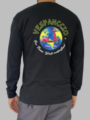 Men's Nomadic Designer Vespa World Long Sleeve Tee