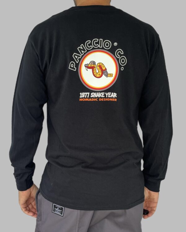 Men's Nomadic Designer Snake Year Coatl Long Sleeve Tee - Image 2