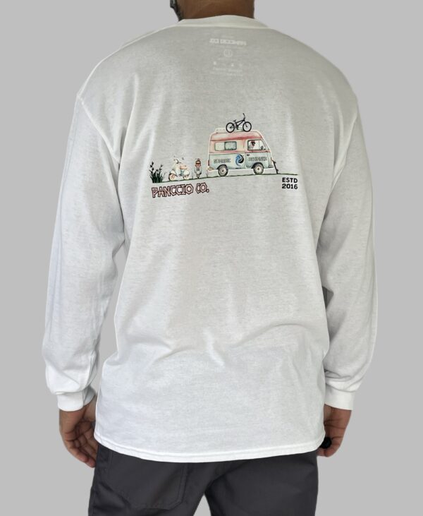 Men's Nomadic Designer Vespa Camper Life Long Sleeve Tee - Image 2