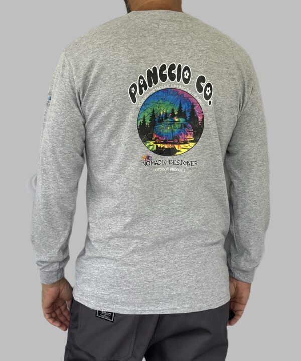 Men's Nomadic Designer Psychedelic Camper Life Long Sleeve Tee