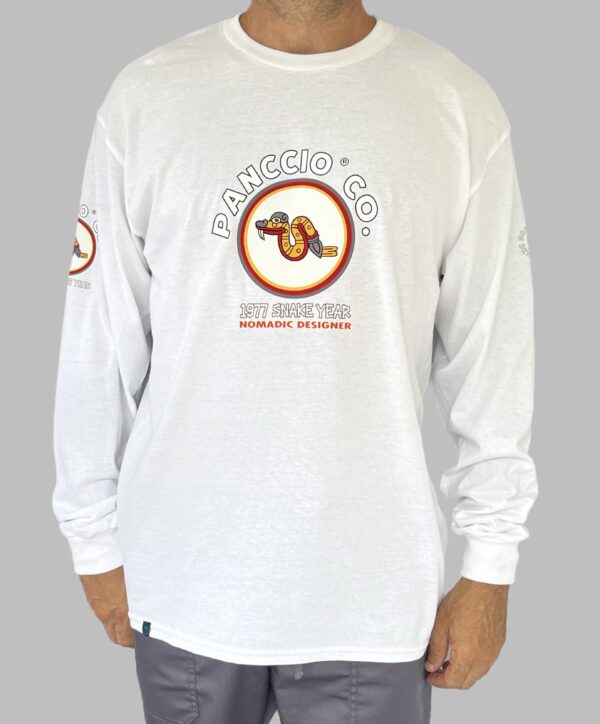 Men's Nomadic Designer Snake Year Coatl Long Sleeve Tee