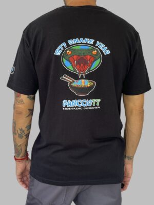 Men's Nomadic Designer Snake Year Noodles Short Sleeve Tee