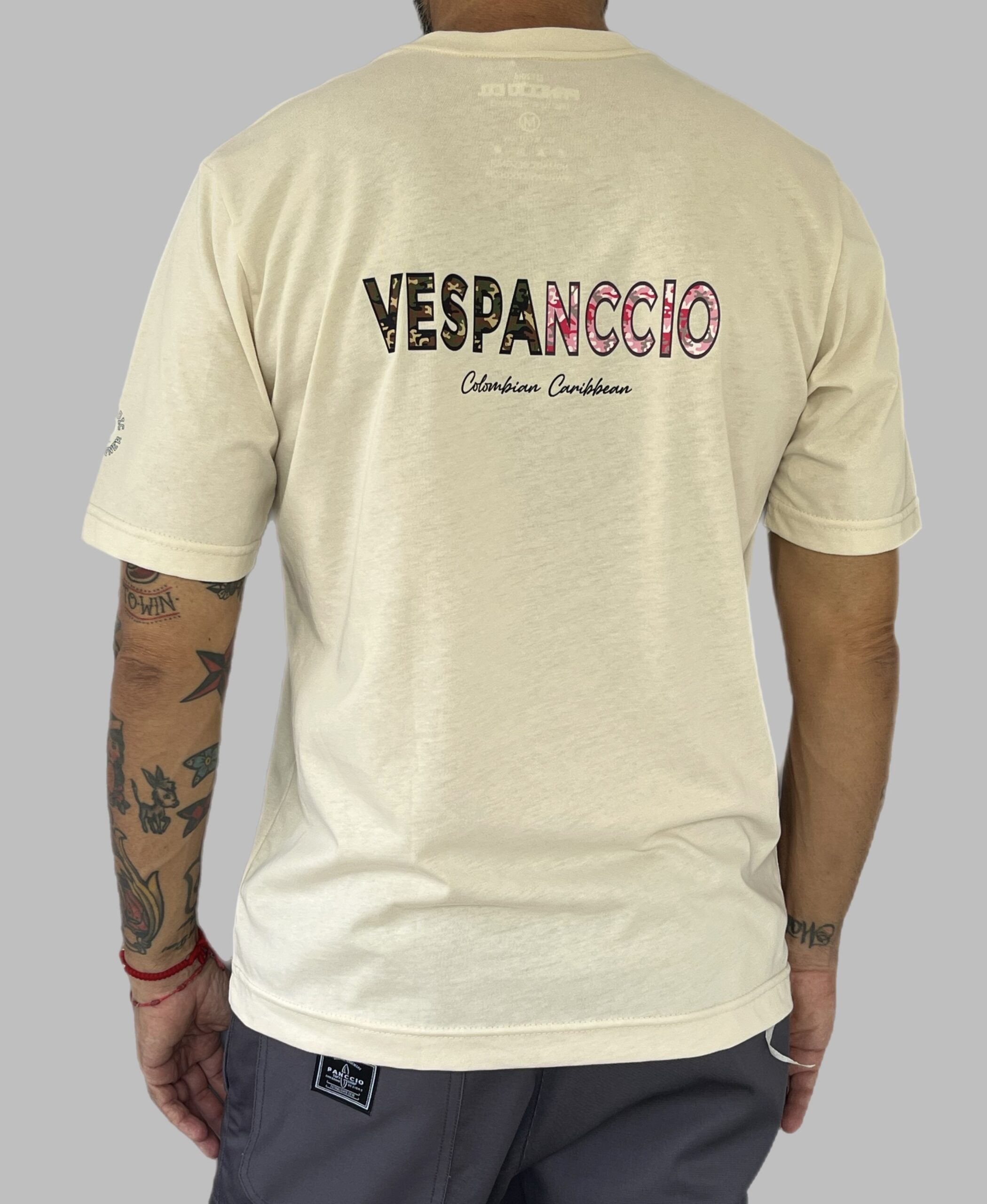 Men's Nomadic Designer Vespa Camo Cozensa Short Sleeve Tee