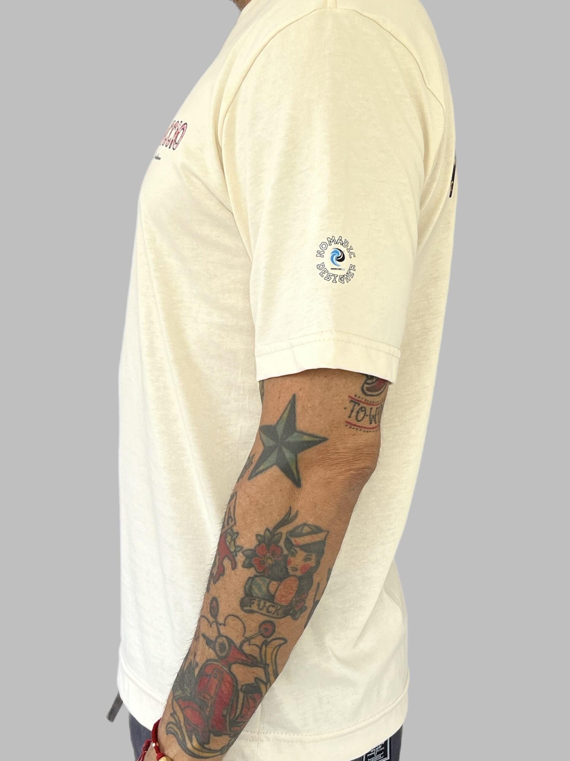 Men's Nomadic Designer Vespa Camo Cozensa Short Sleeve Tee - Image 3