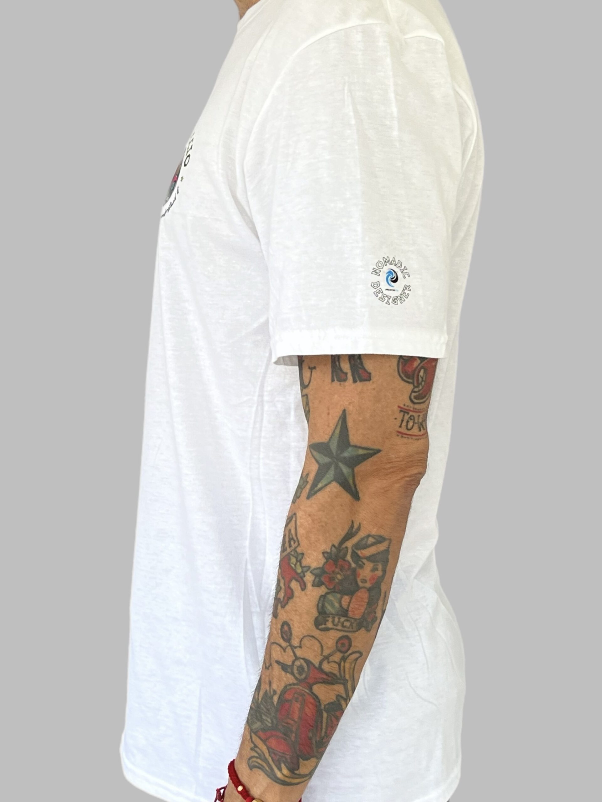 Men's Nomadic Designer Vespa Camo Short Sleeve Tee - Image 4