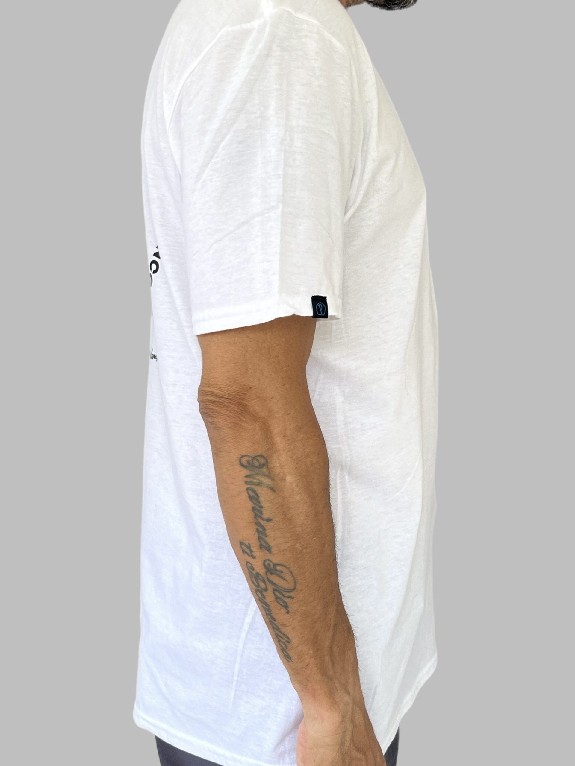 Men's Nomadic Designer Skull Helmet Fire Short Sleeve Tee - Image 3