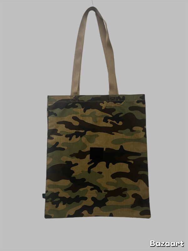 Womens Camo Classic Interchangeable Labels Tote Bag - Image 3