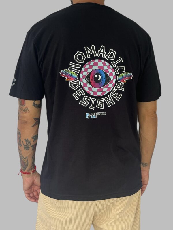 Men's Nomadic Designer Eye Hand Sleeve Tee