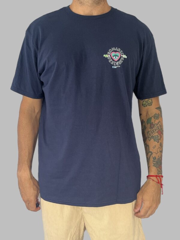 Men's Nomadic Designer Eye Heart Sleeve Tee - Image 2
