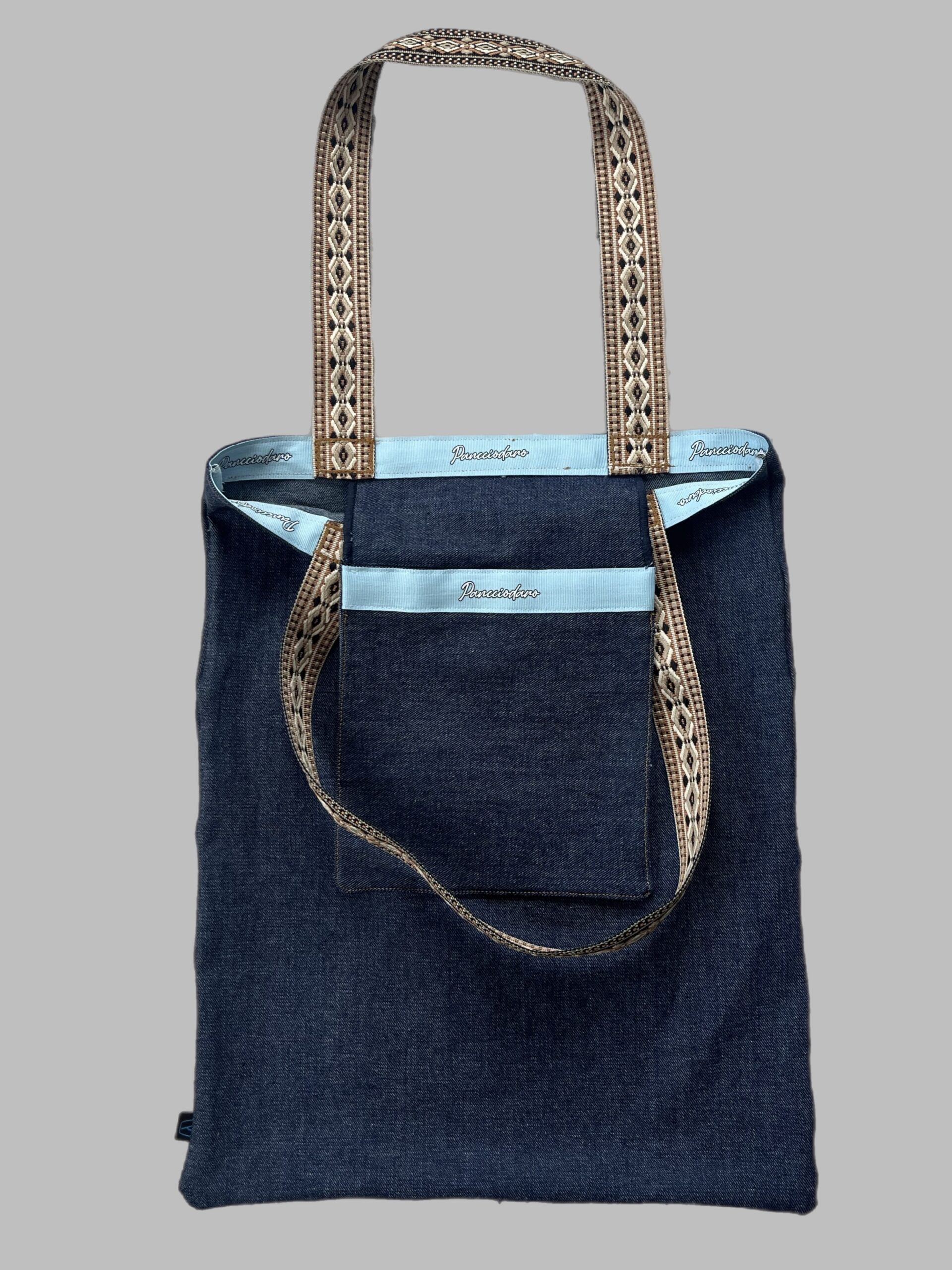 Womens Navy Jeans Native Pocket Tote Bag - Image 2
