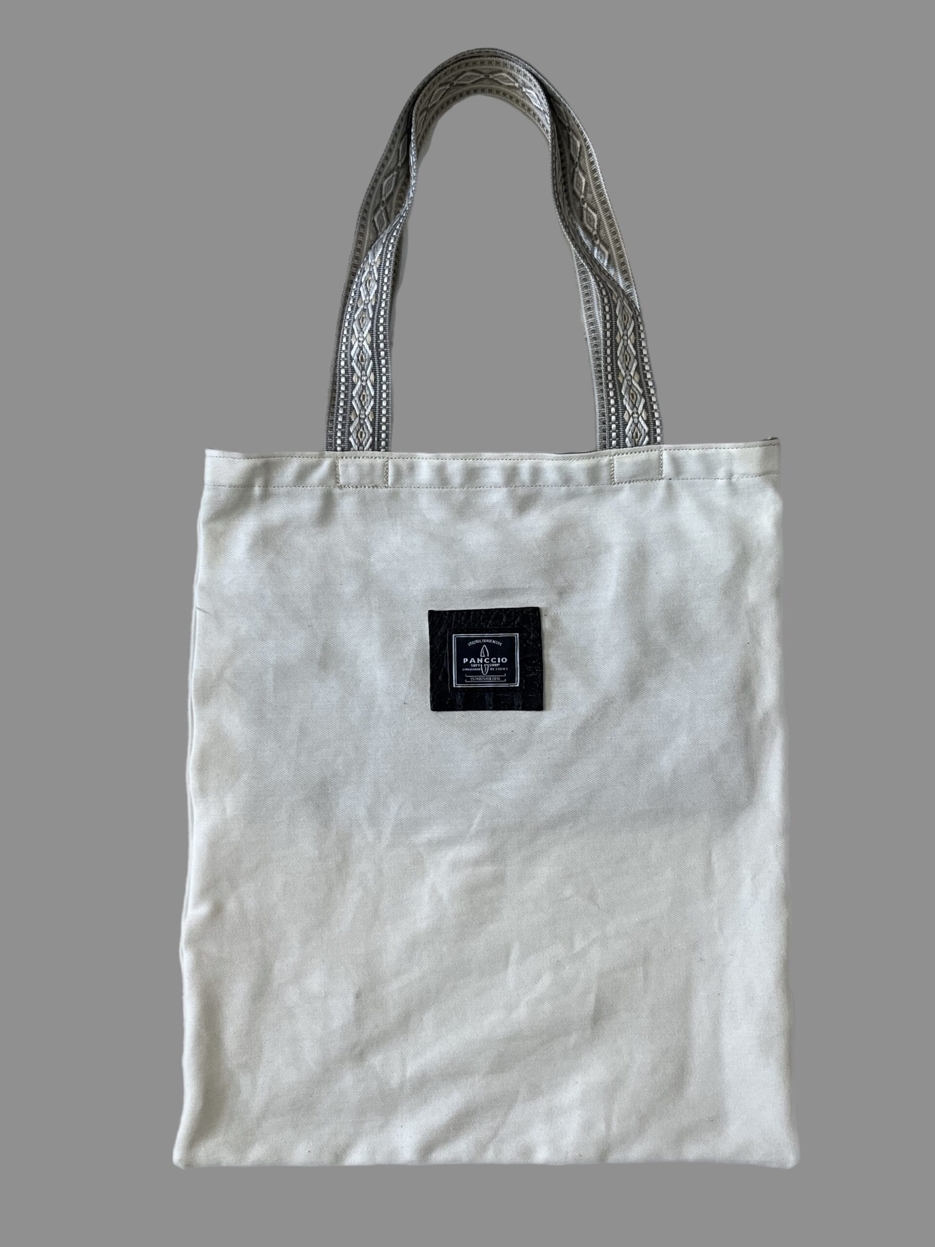 Womens Native Black Crocodile Tote Bag - Image 4