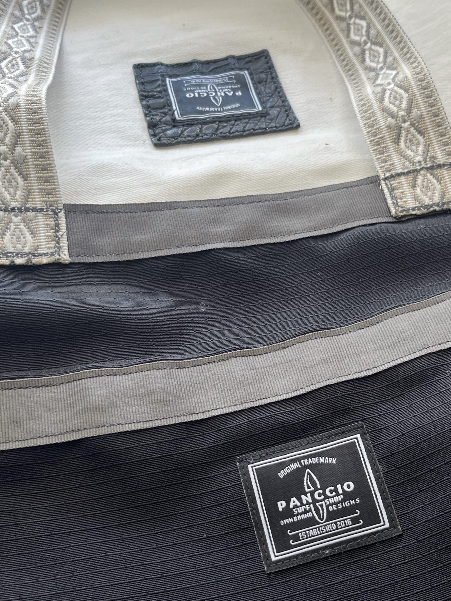 Womens Native Black Crocodile Tote Bag - Image 2